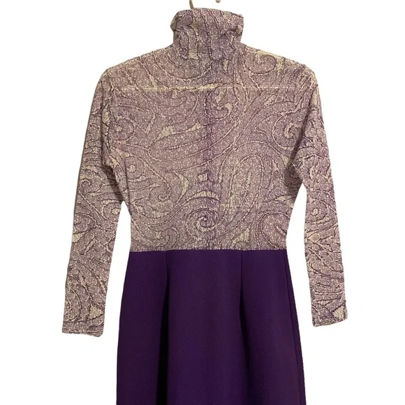 70s Vintage Purple Hippie Dress - Picture 7 of 11